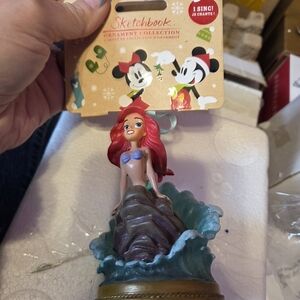 Disney Sketchbook Ariel Ornament with Red Hair
